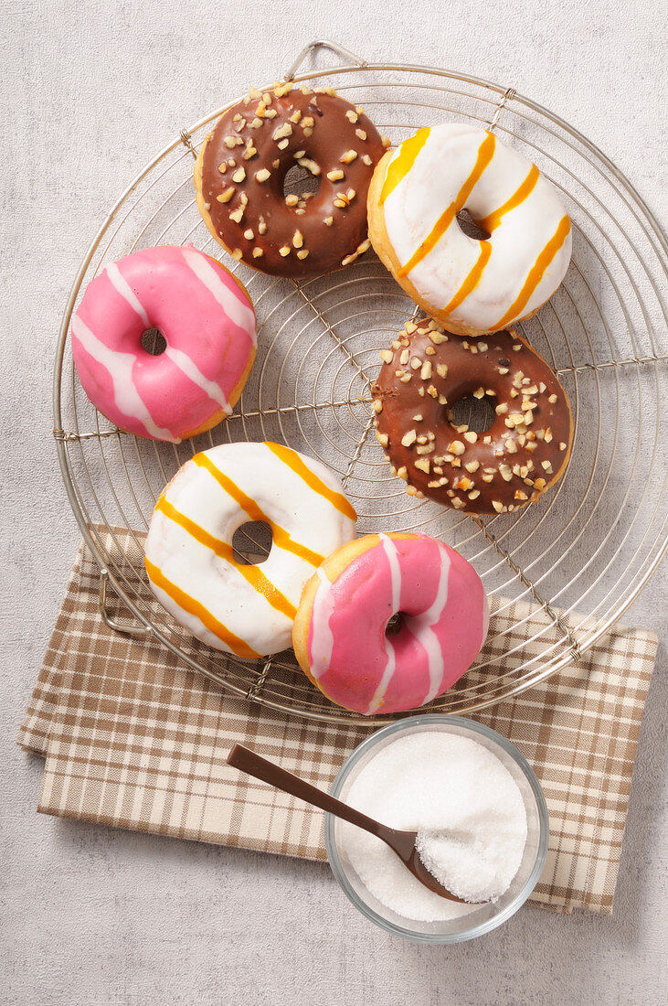 Various glazed donuts