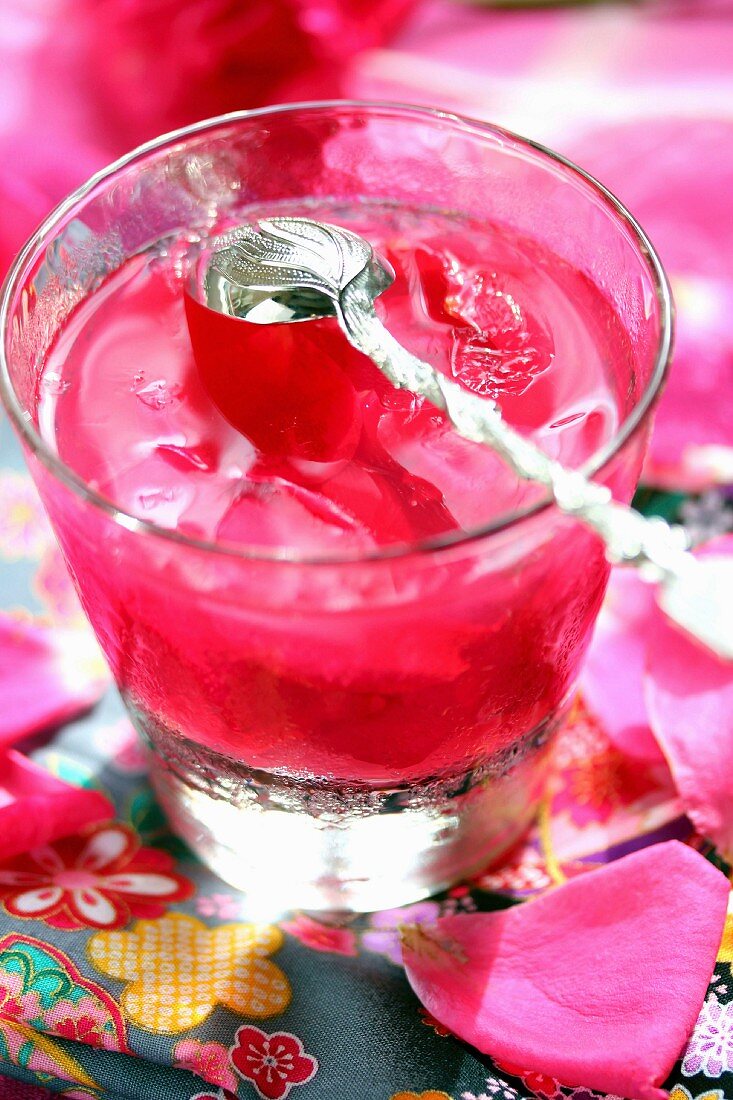 Rose water cocktail