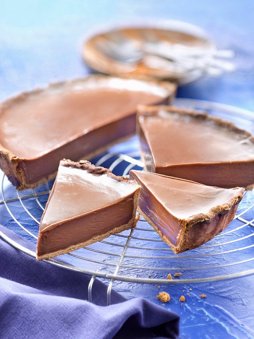 Chocolate and Carambar tart