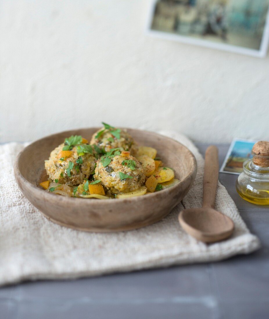 Sardine fishball tajine