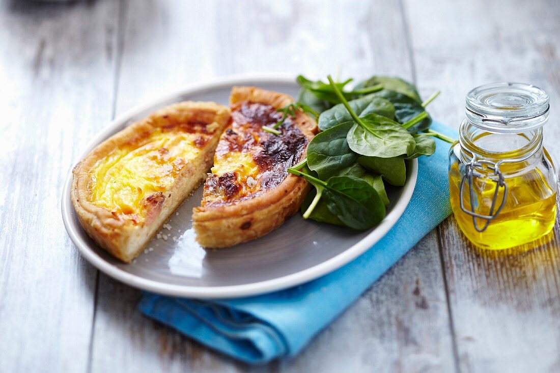 Salmon-sorrel quiche