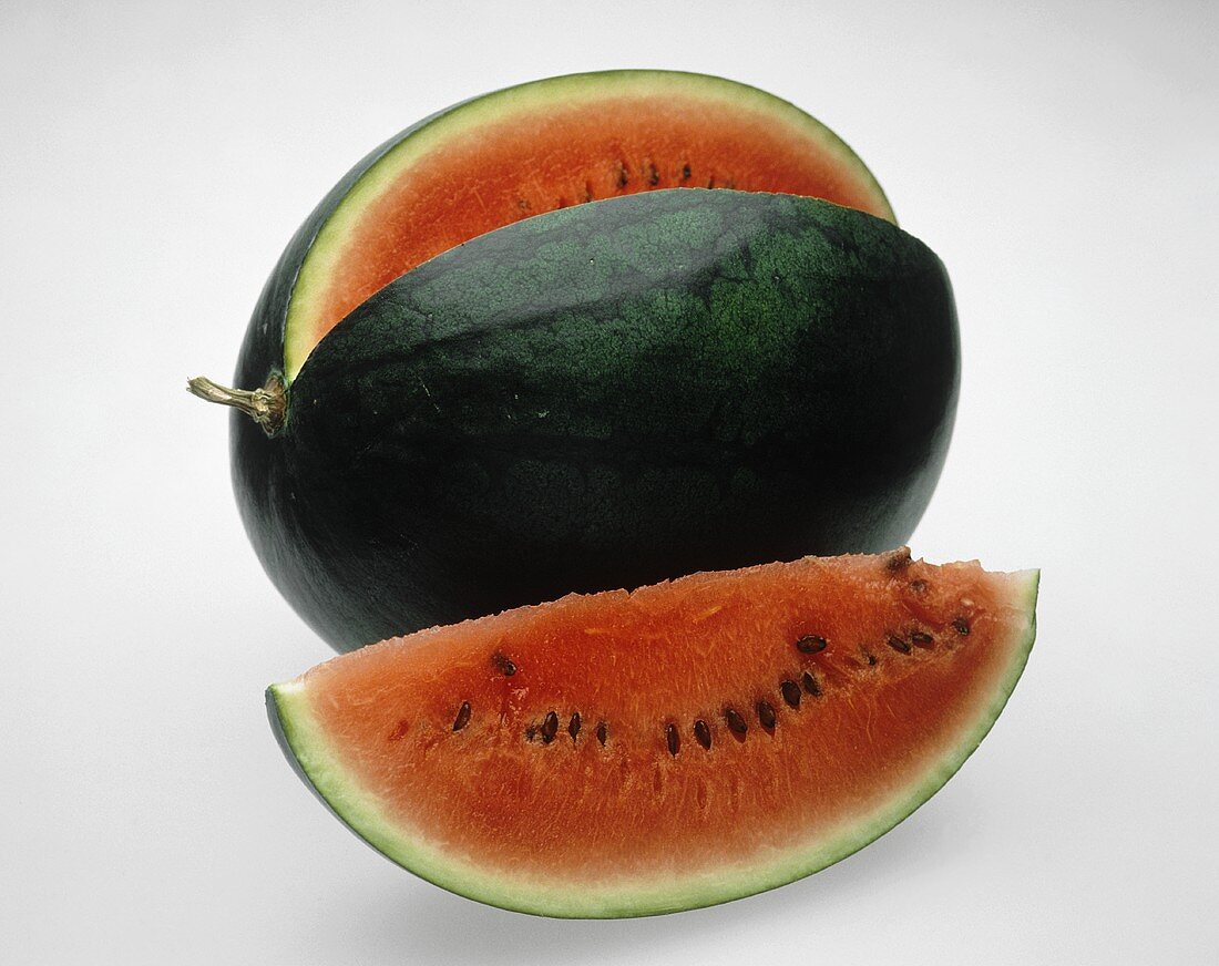 Watermelon, cut into