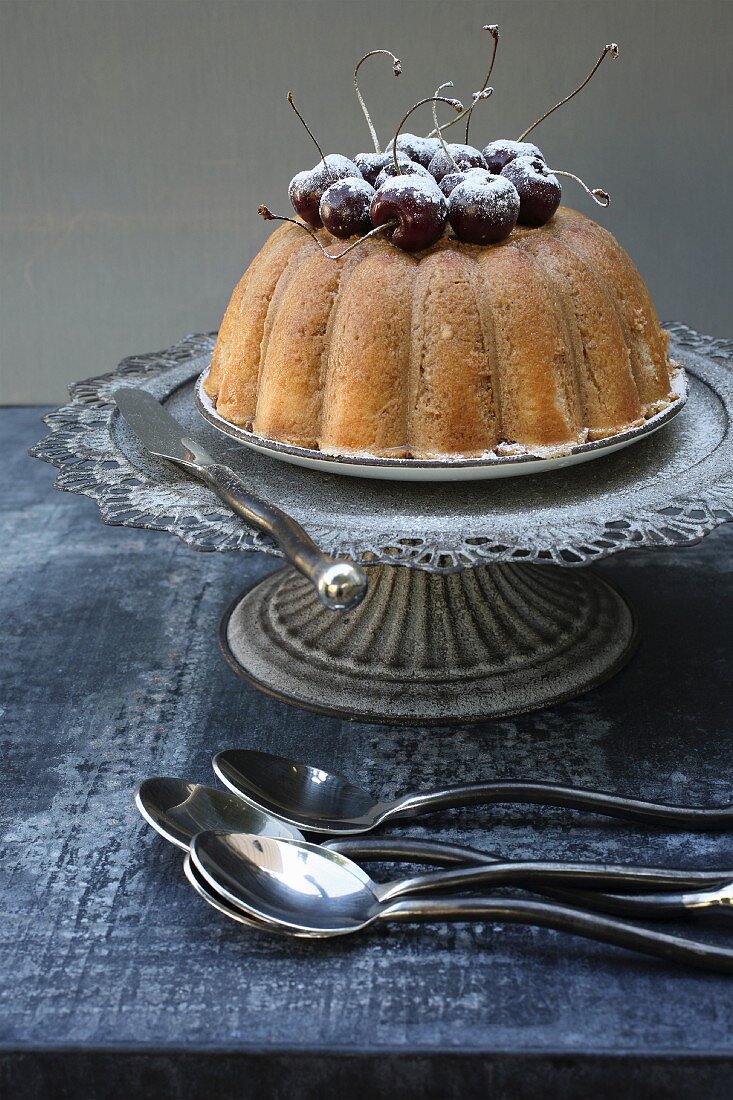 Chocolate Mousse and Cherry Charlotte