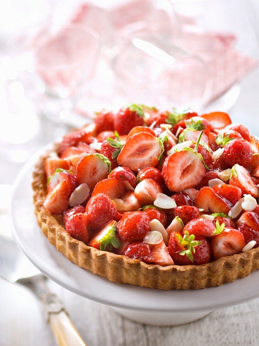Erdbeer-Mandel-Tarte