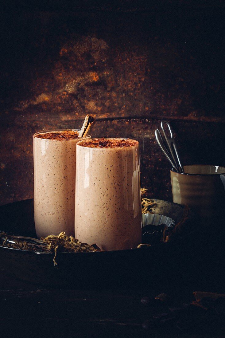 Chocolate yogurt drink