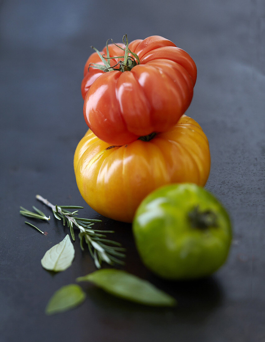 Tomaten in drei Farben
