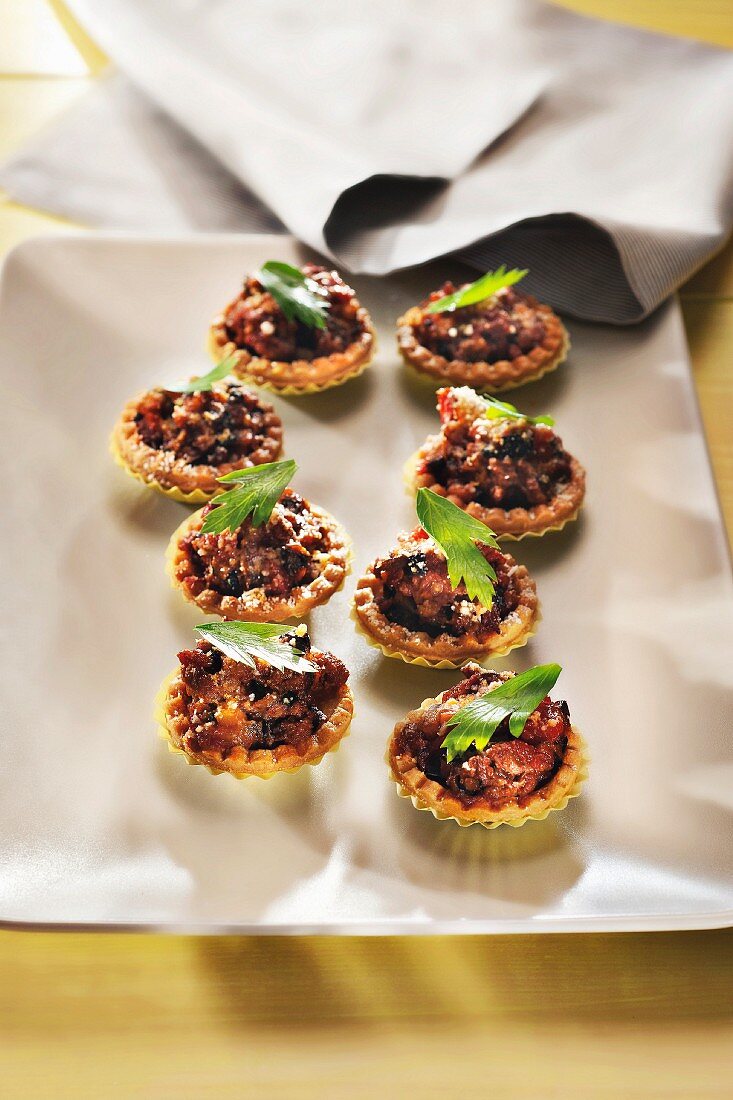 Mini moussaka quiches