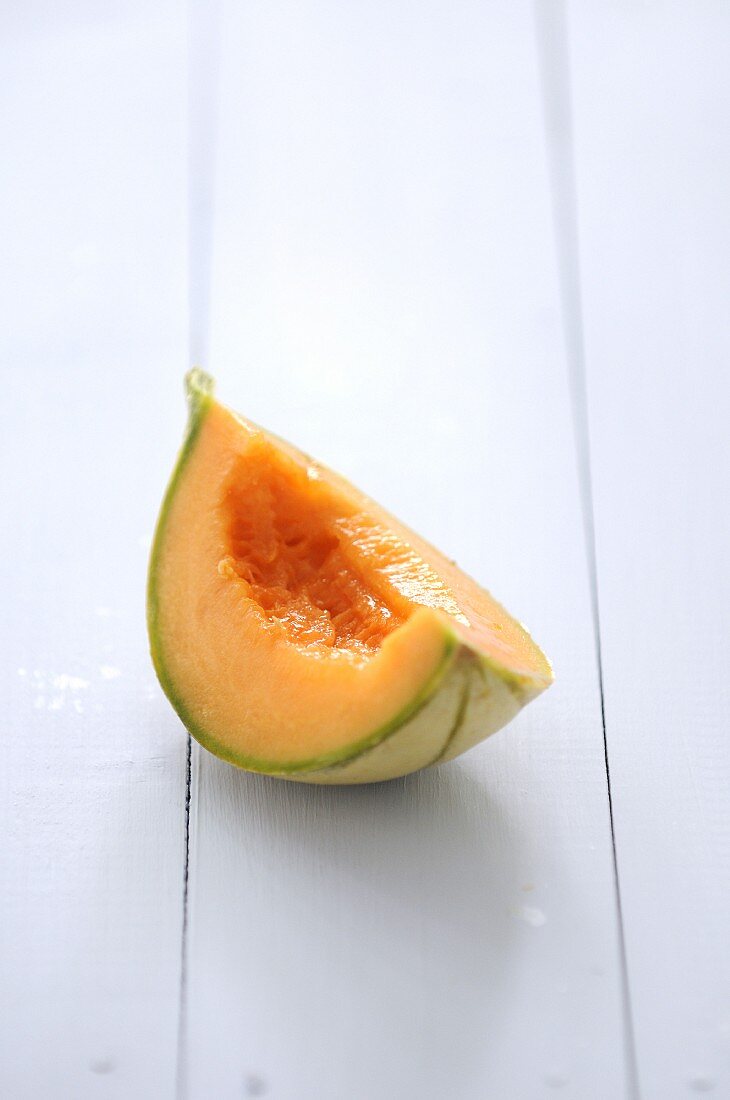 Quarter of melon without pips
