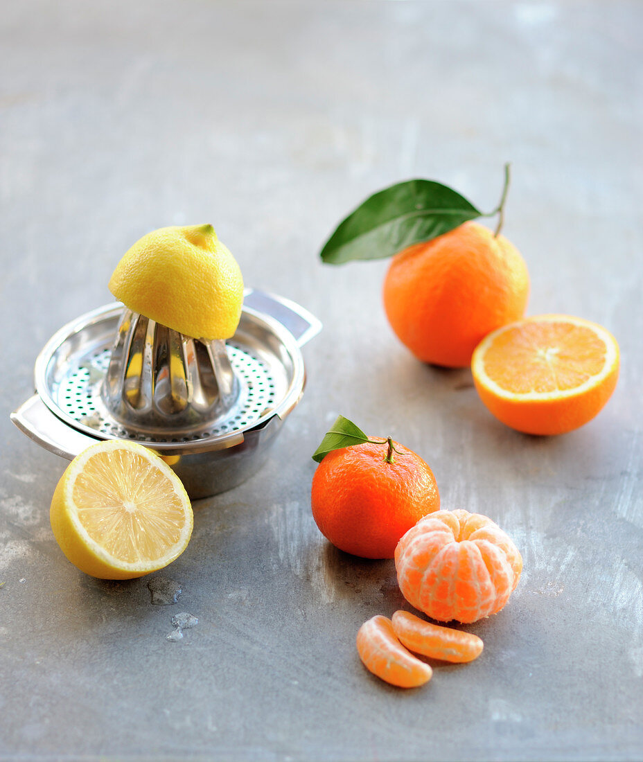 Assortment of citrus fruit