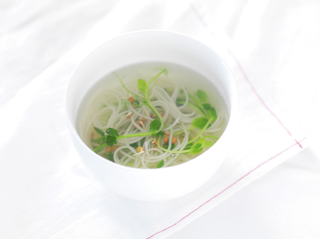 Chinese rice noodle soup