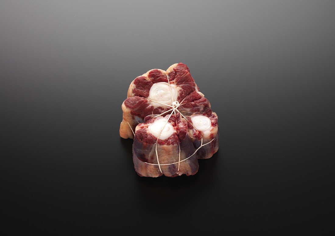 Raw stringed oxtail