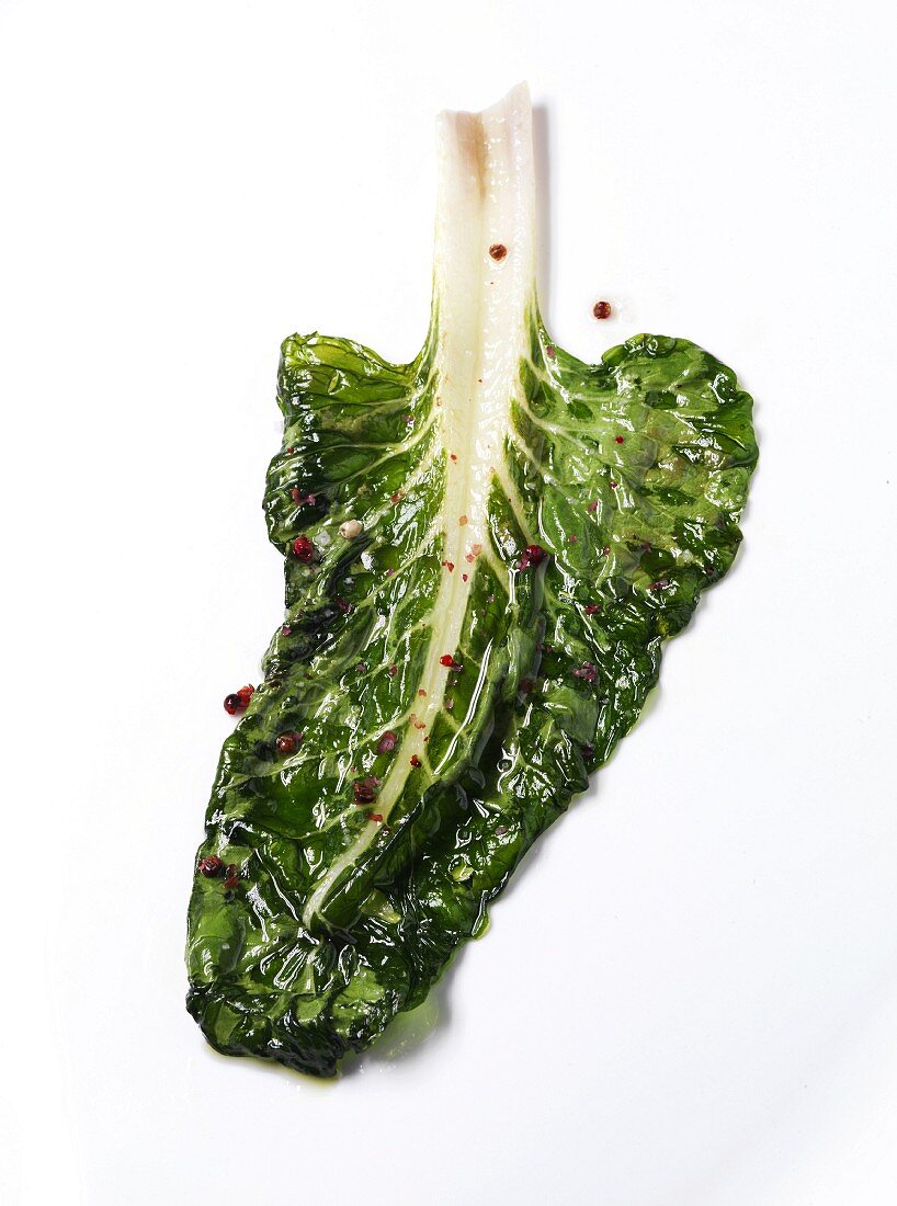 Swiss chard leaf confit