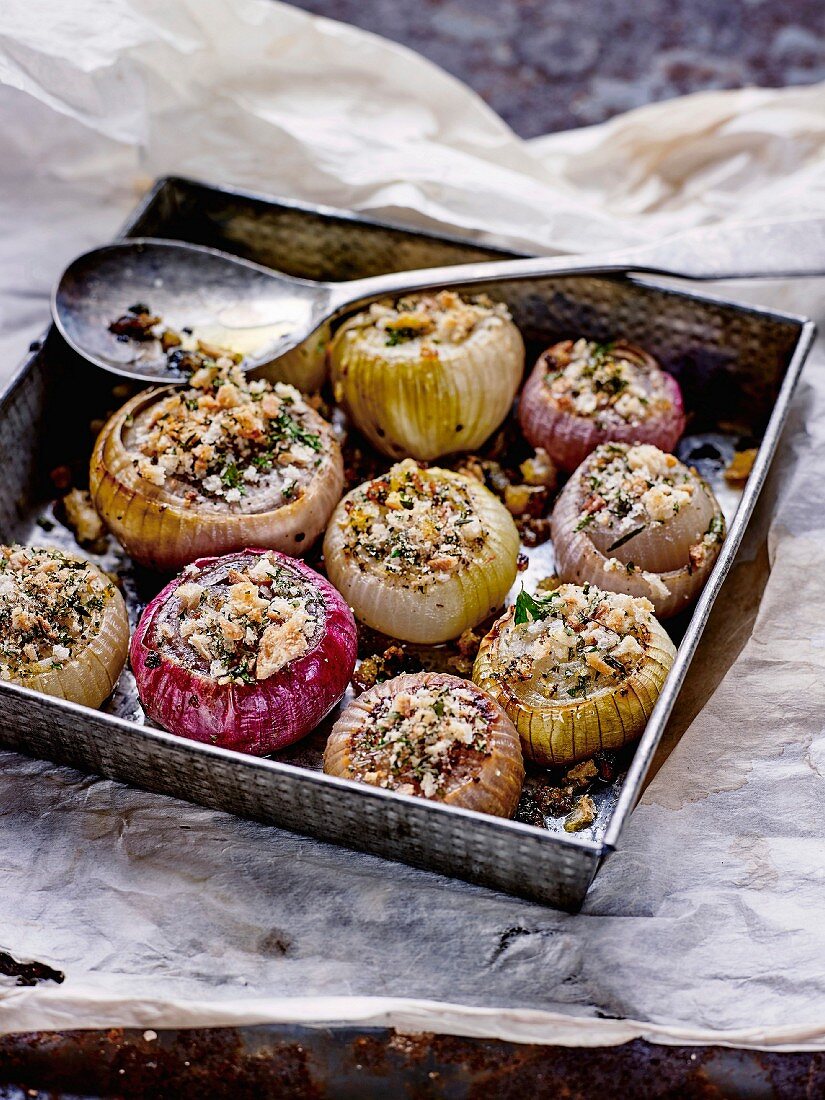 Oven-roasted onions