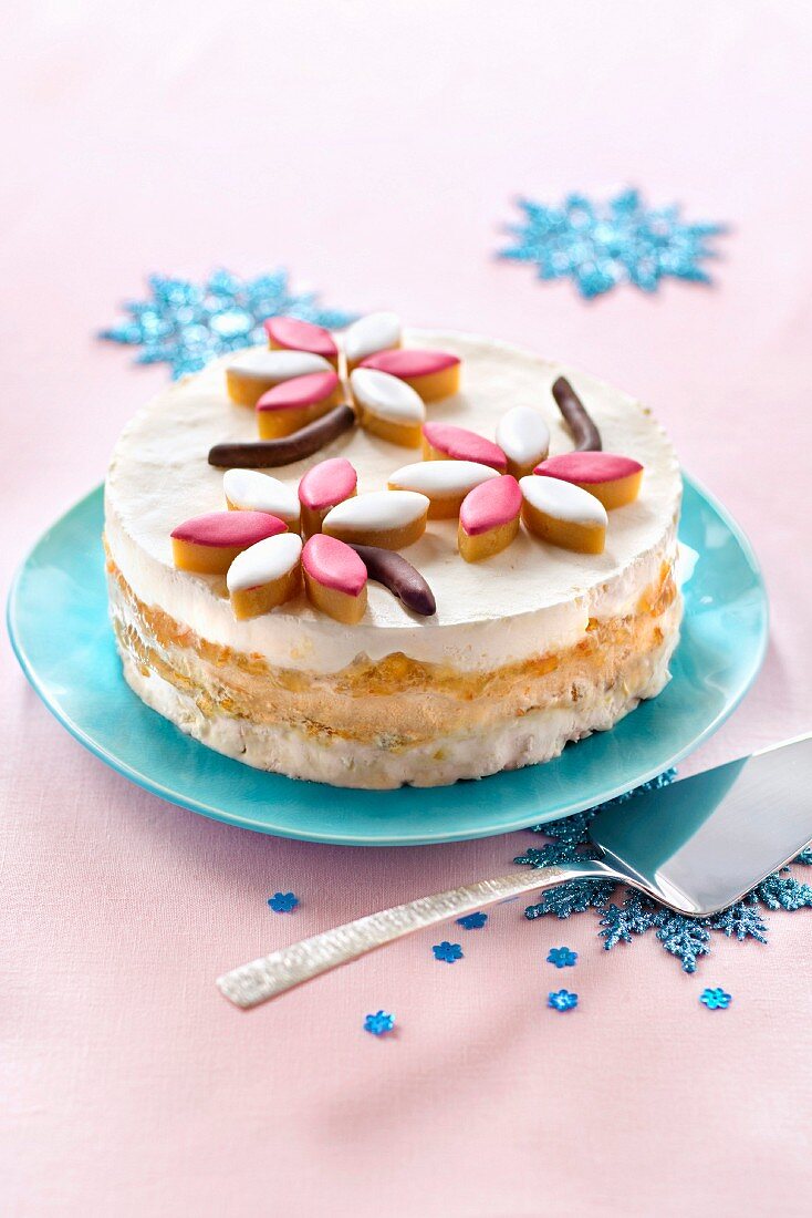 Vacherin-Torte mit Mandelkonfekt