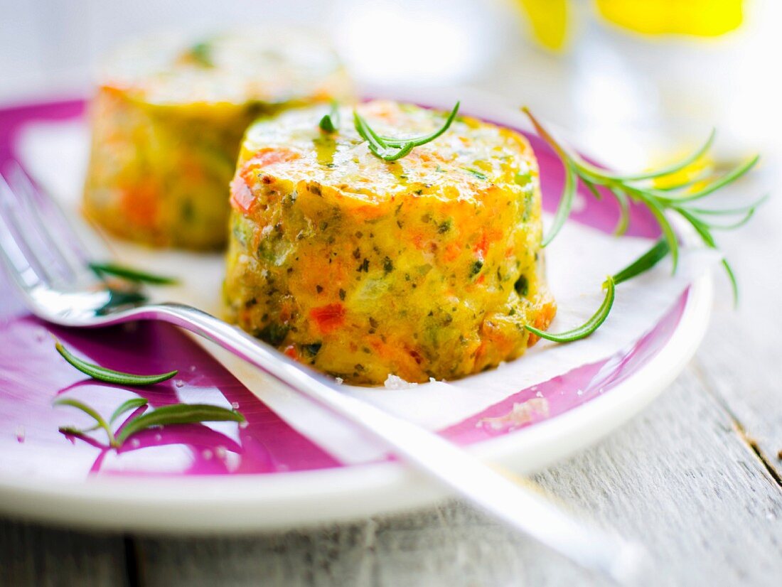 Mini vegetable gratins