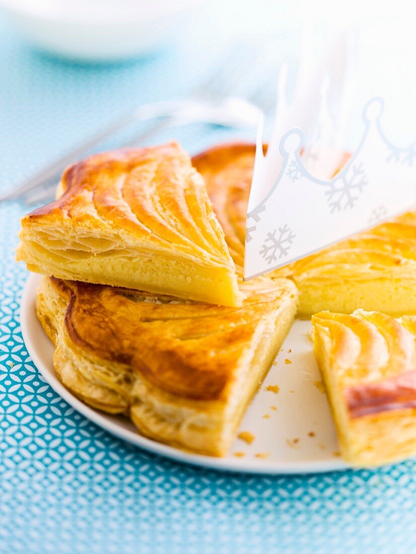 Galette De Rois (Dreikönigskuchen, Frankreich) mit Marzipan