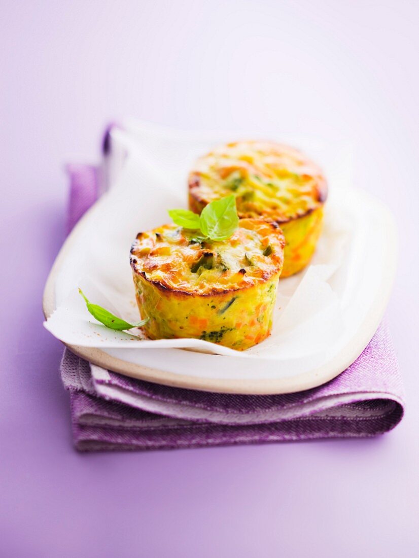 Mini vegetable gratins