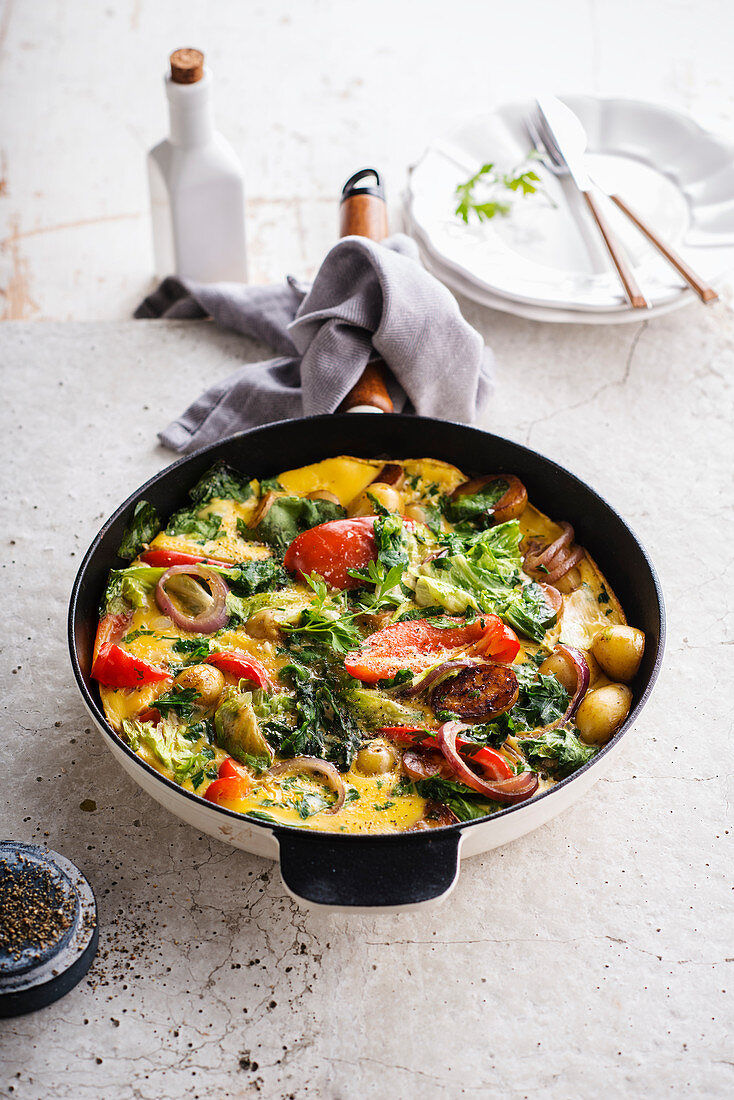 Vegetable frittata