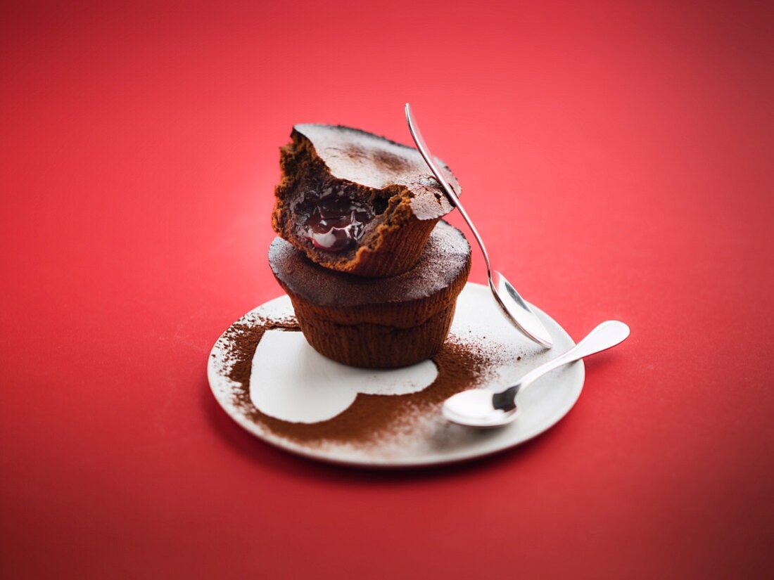 Chocolate fondants with a runny center