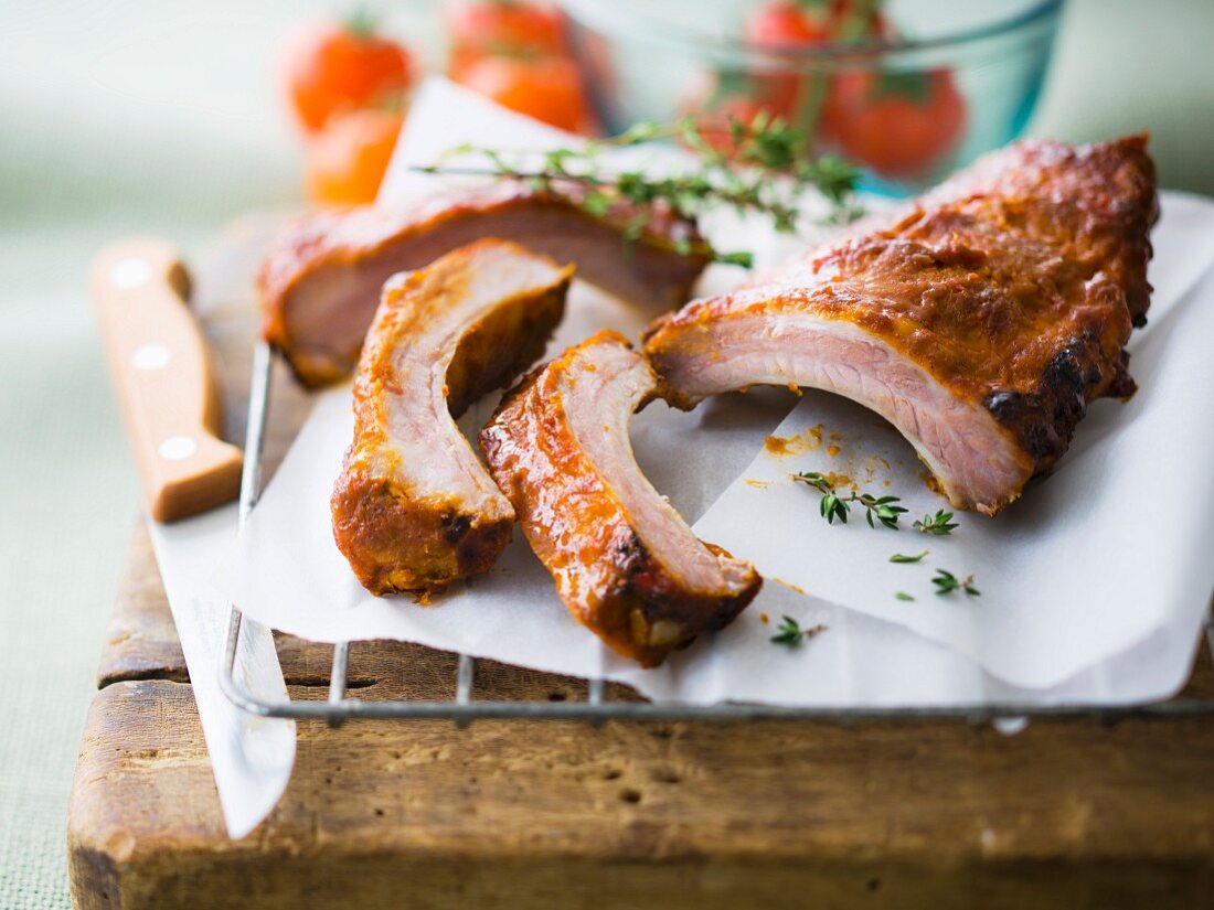 Schälrippchen vom Schwein mit Gewürzen