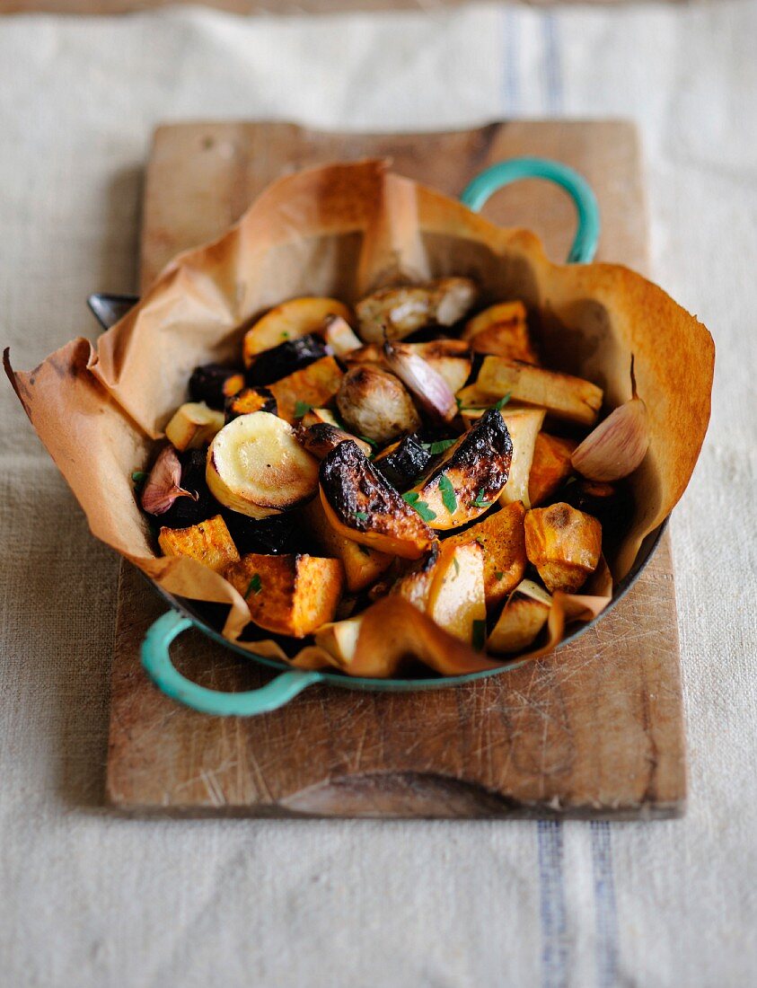 Pan-fried old-fashioned vegetables