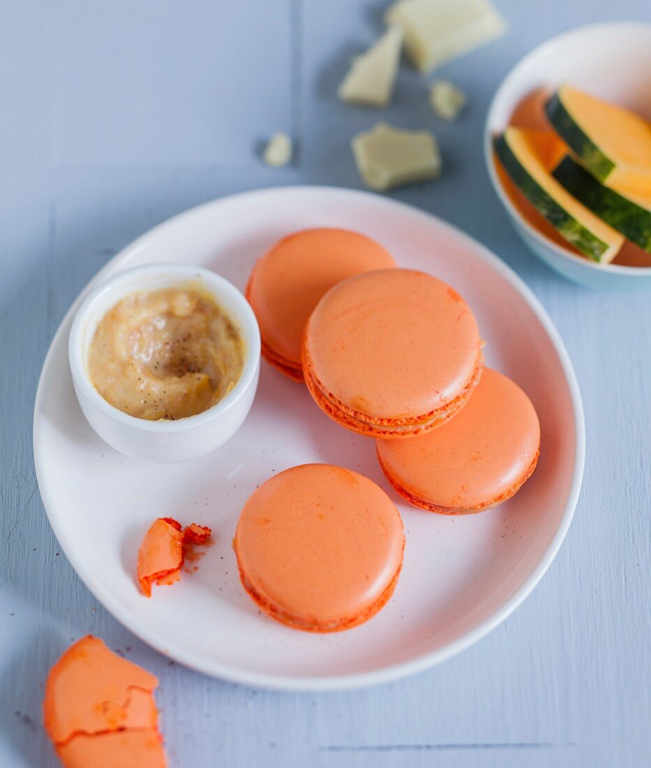 Pumpkin Macarons