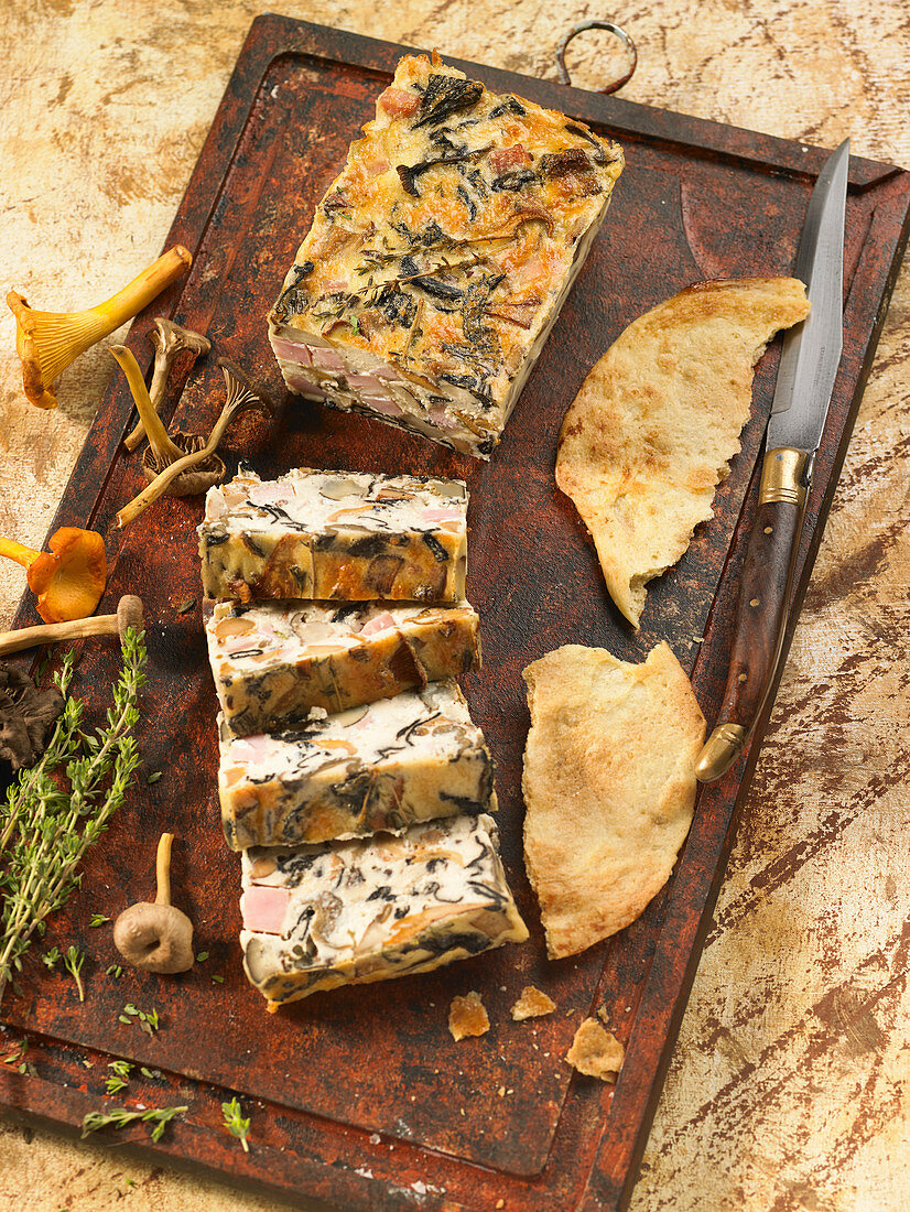 Pilz-Schinken-Terrine