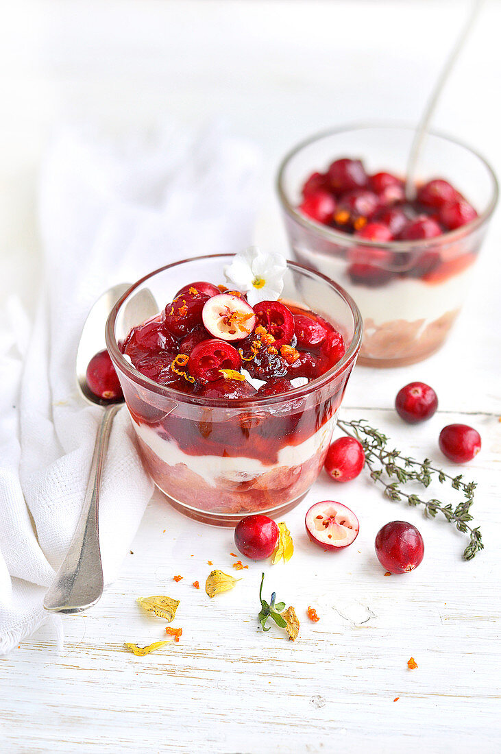 Cranberry tiramisu