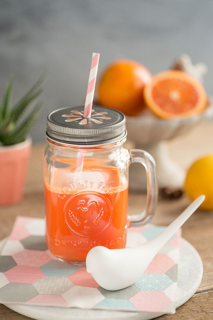 Carrot-orange-lemon smoothie
