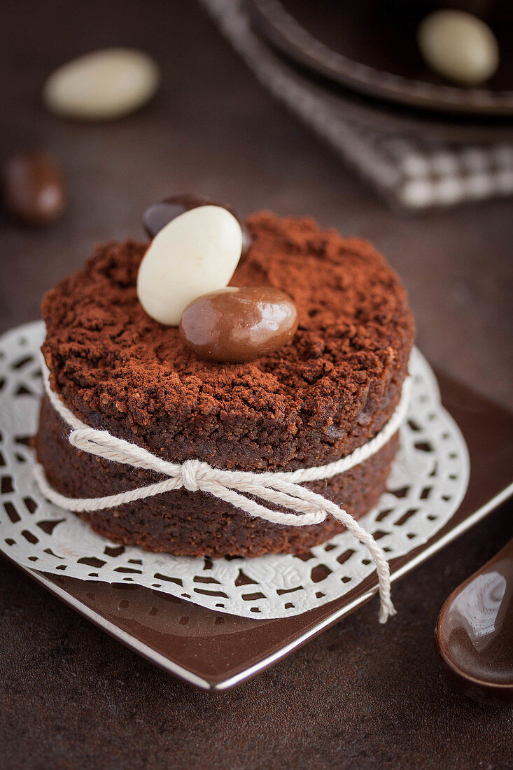 Petit Fondant très chocolat (Warmes Schokoladenküchlein, Frankreich) zum Osterfest