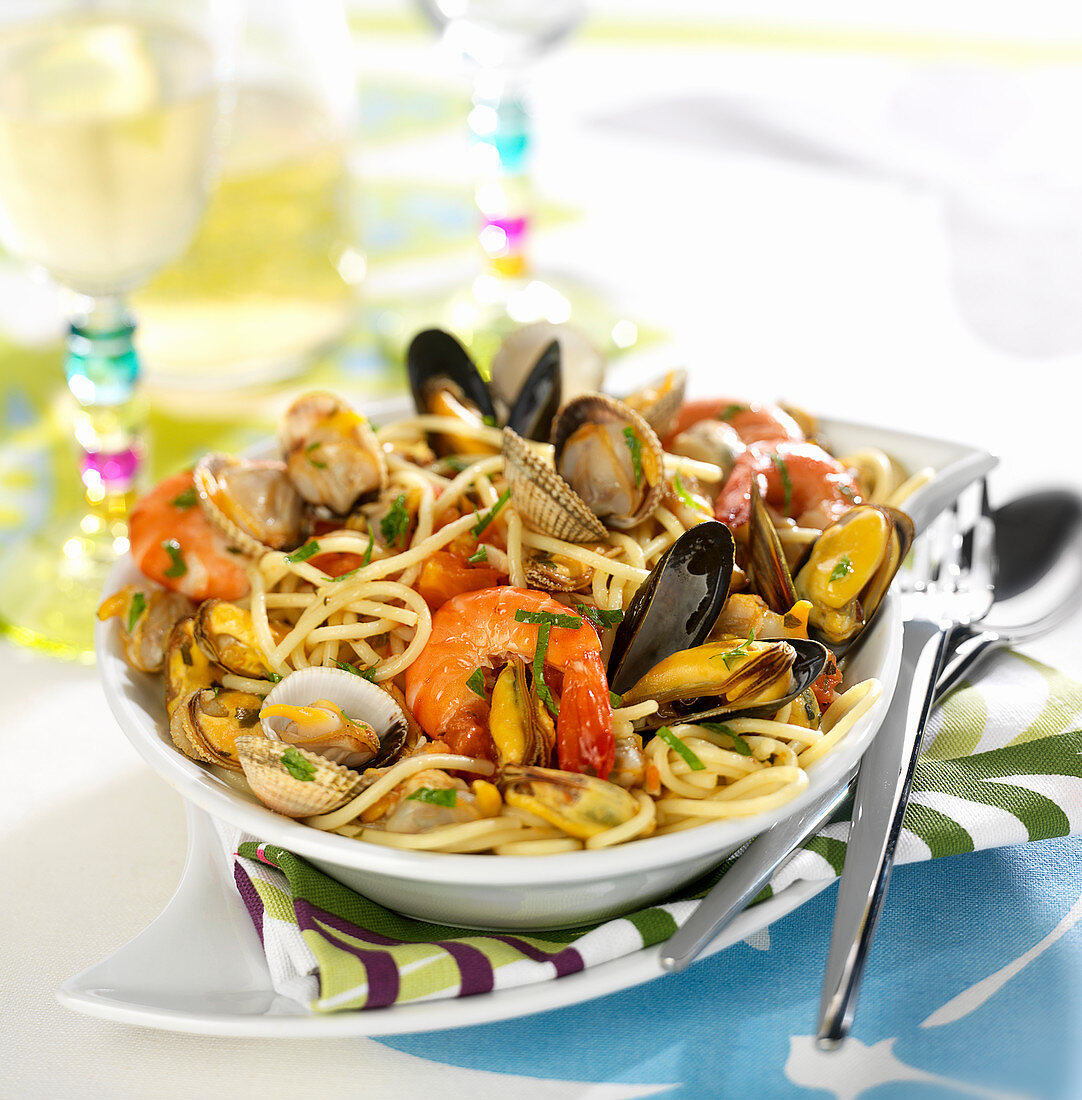 Seafood spaghettis