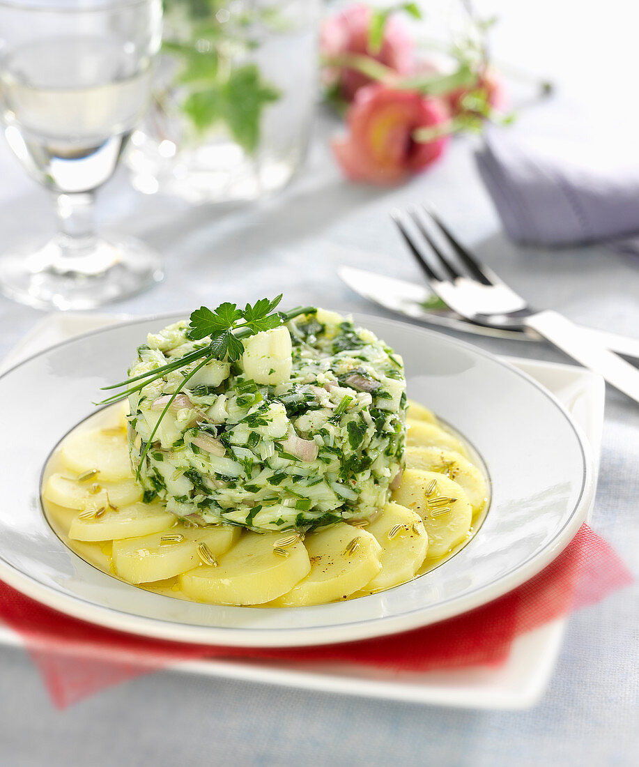 Brandade De Morue (Stockfischpüree, Frankreich) mit Kräutern