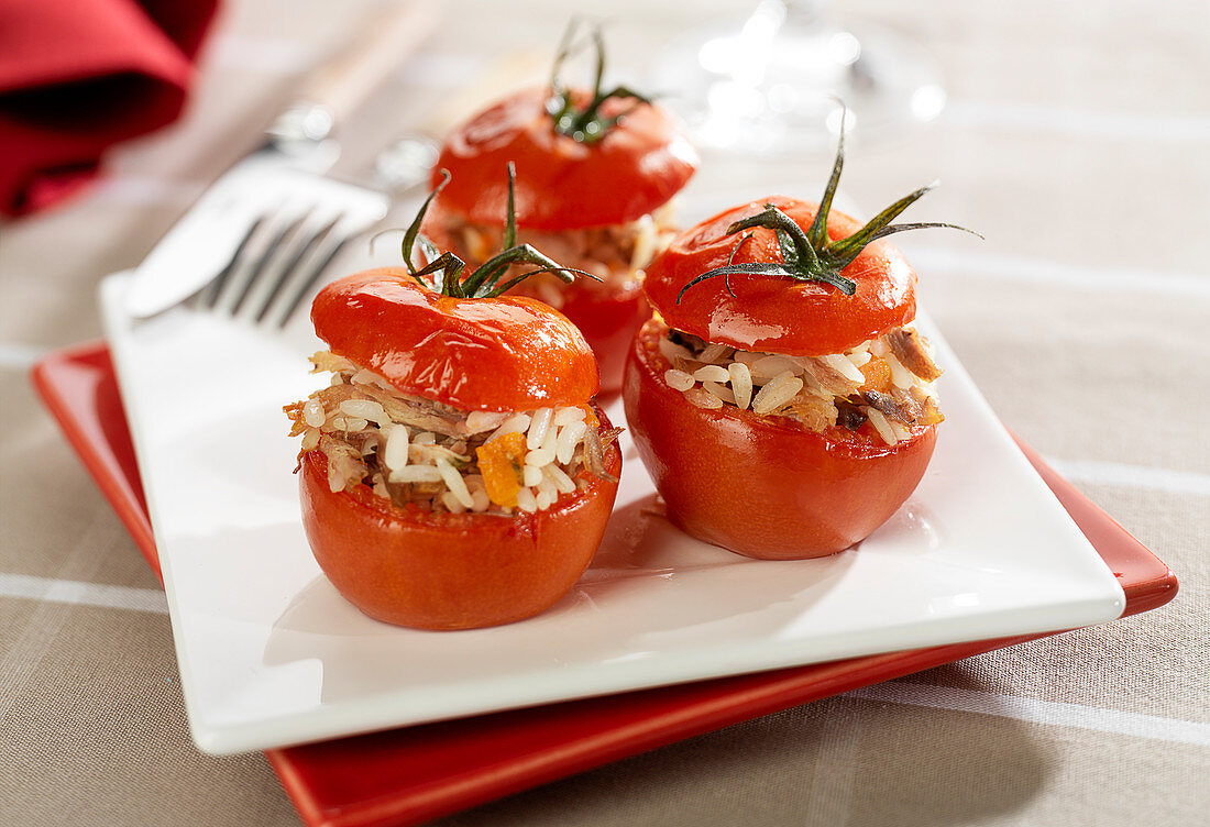 Tomatoes stuffed with Blanquette de veau
