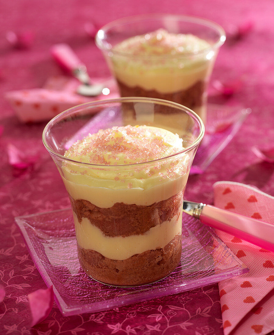 Rose-flavored tiramisu