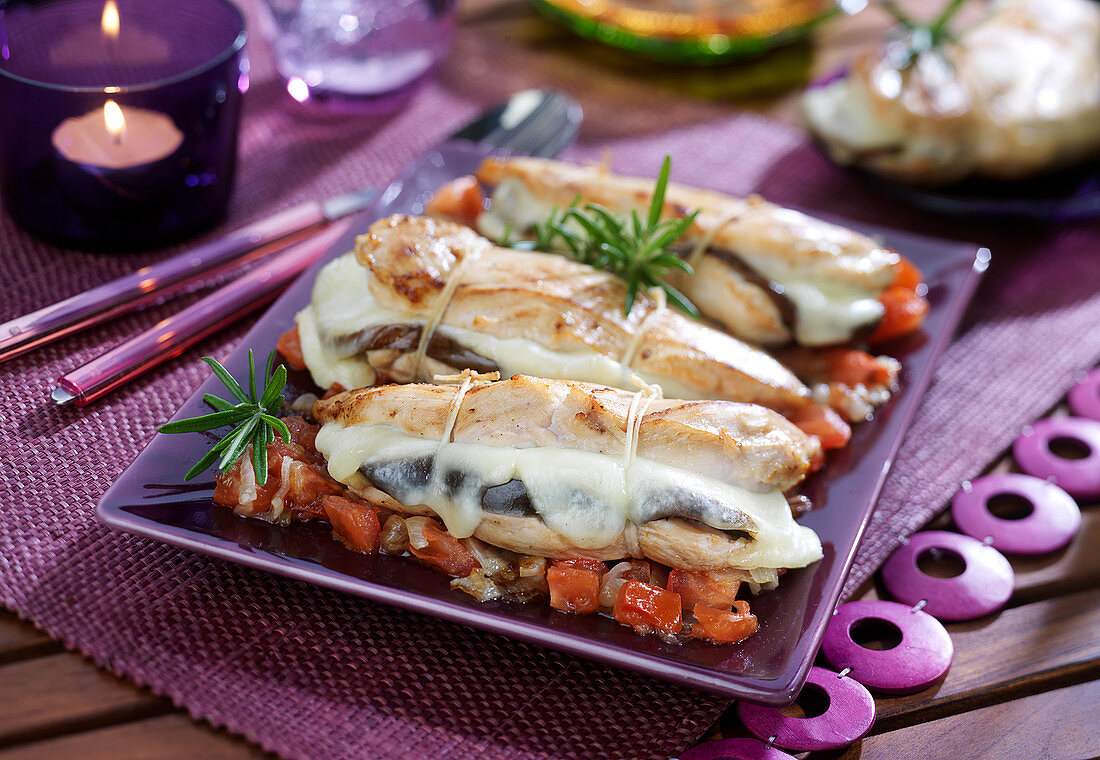 Italian stuffed chicken breasts