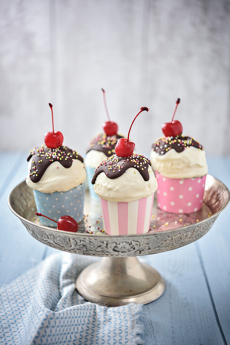 Ice cream cone-style cupcakes