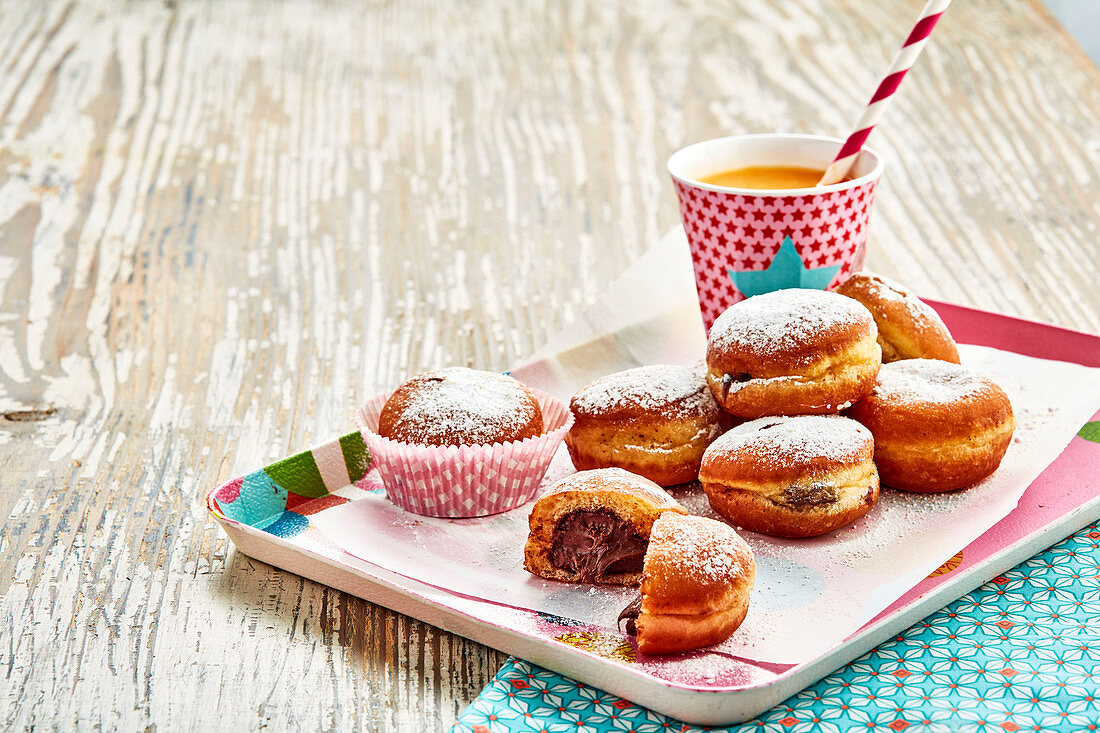 Krapfen mit Schokoladenfüllung