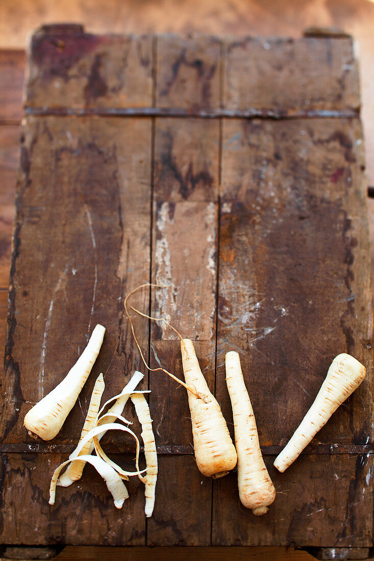 Peeling parsnips