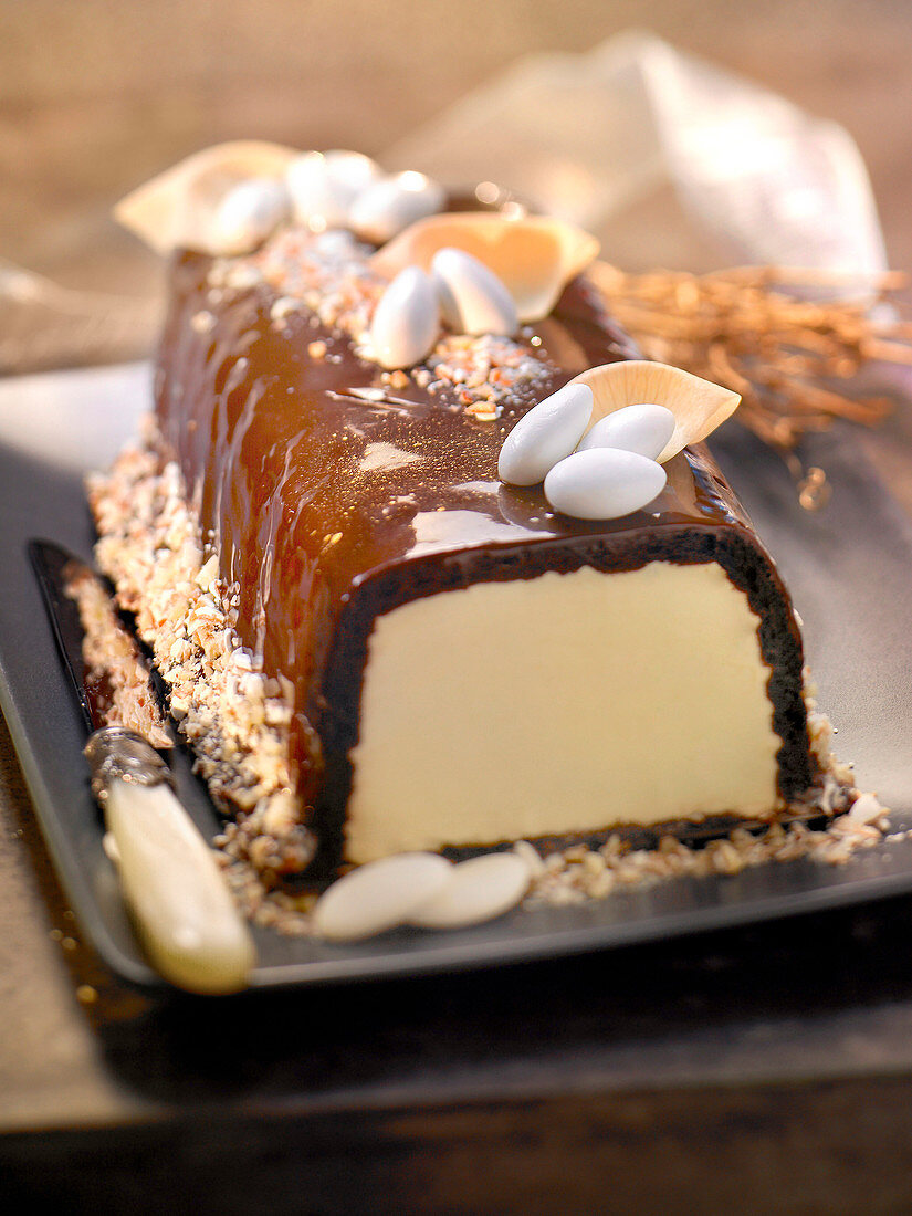 Bûche de Noël aux dragées de Verdun