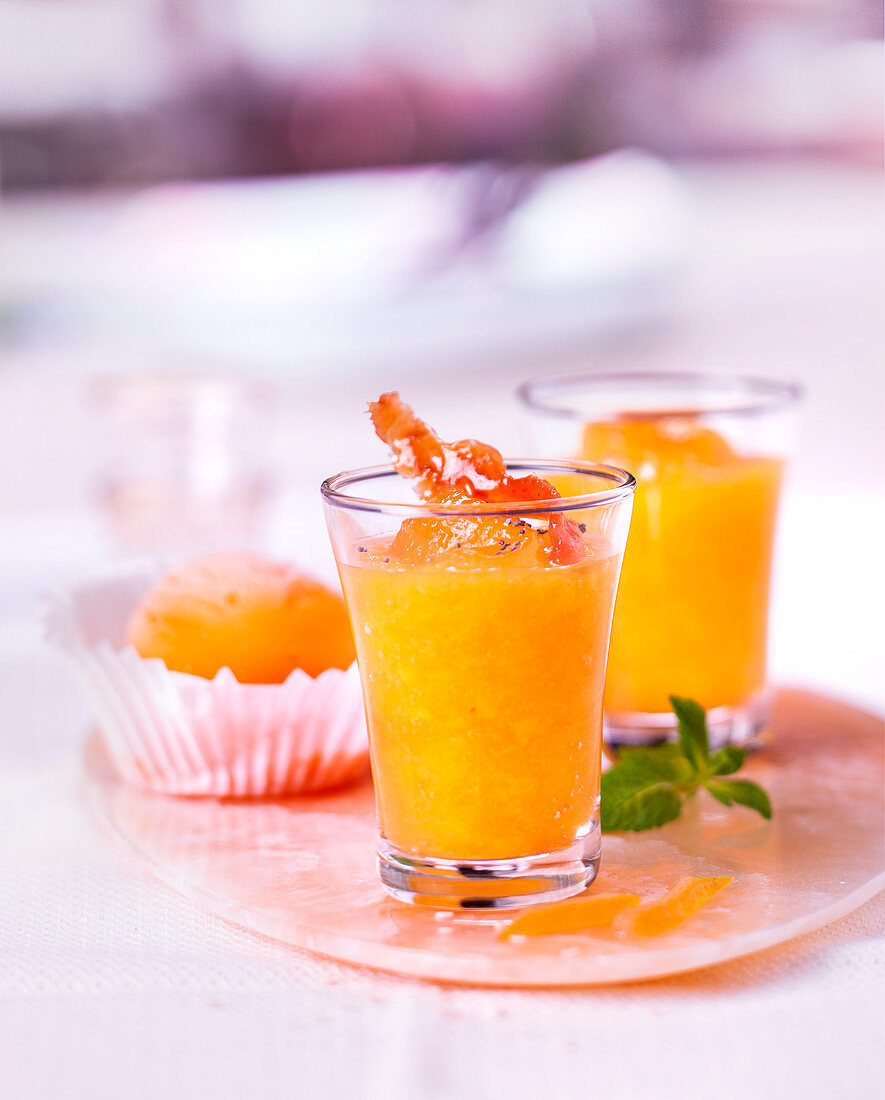 Oriental-Style Apricot-Peach Chilled Soup