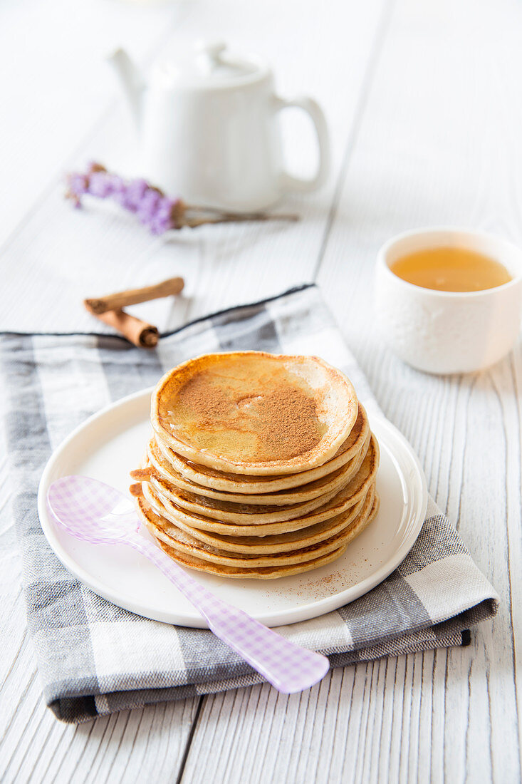 Pancakes With Honey And Cinnamon