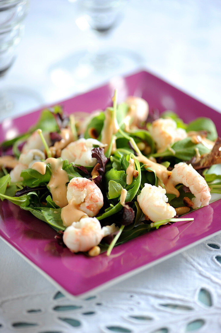 Langoustine Salad With Cocktail Sauce