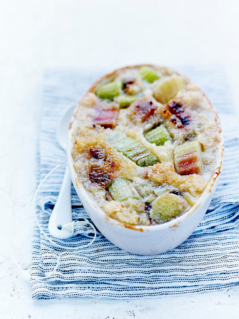 Parmentier mit Rhabarber und Quinoa