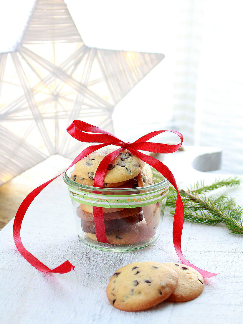 Christmas chocolate chip Palets de Dame