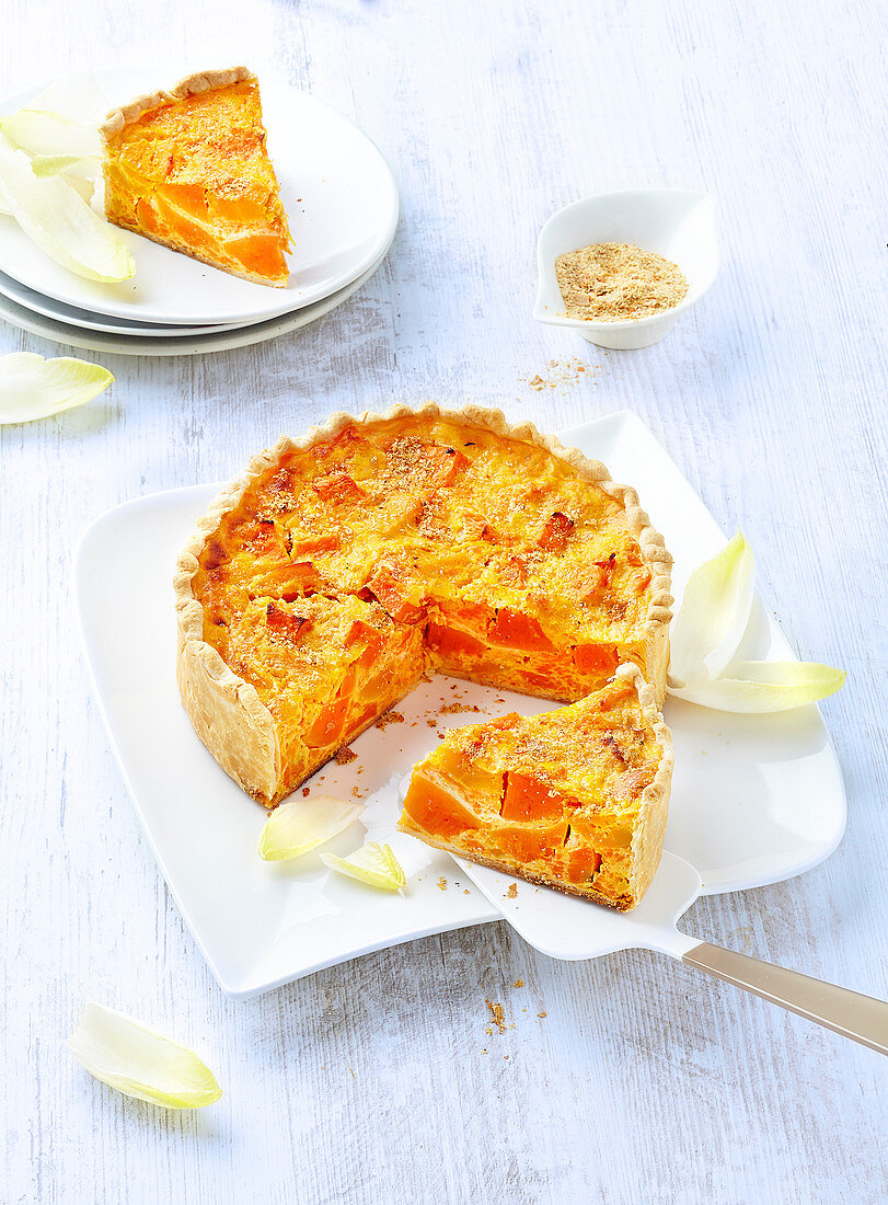 Lactose-free and butter-free butternut pie
