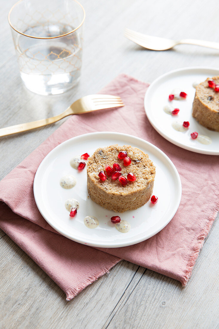 Foniosotto With Mushrooms And Pomegranate