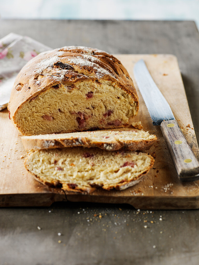 Diced Bacon And Comté Cheese Bread Loaf