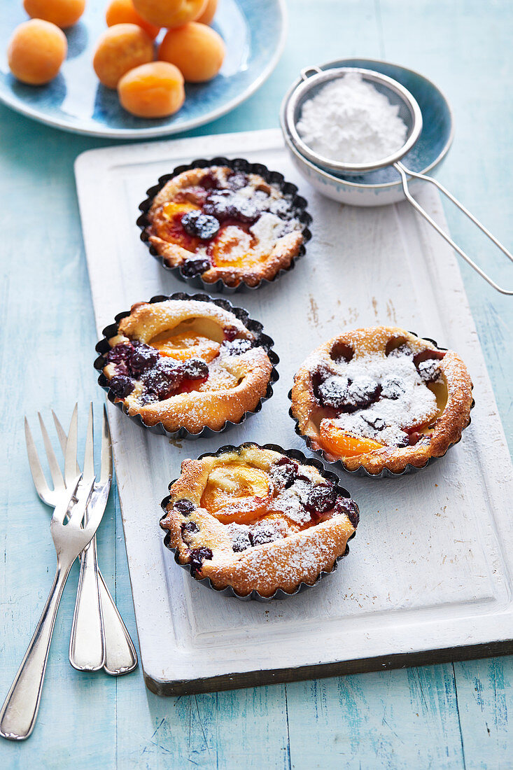 Apricot and Cherry Tartlets