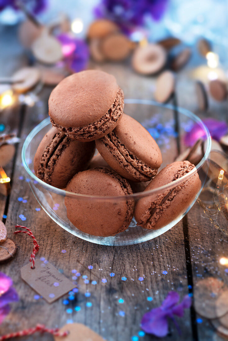 Chocolate Macarons