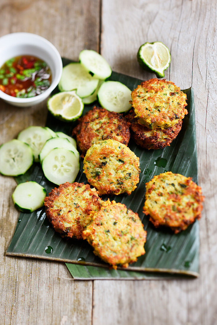 Fish and vegetable cakes